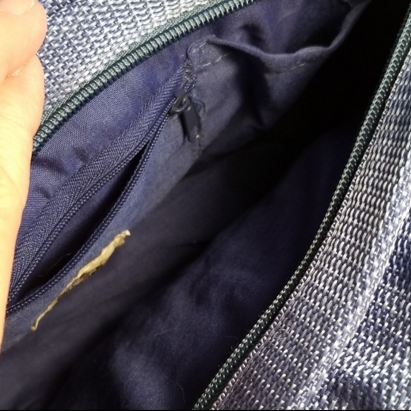 Nautical Shoulder Tote Sun N Sand Natural Accessor - Picture 3 of 5